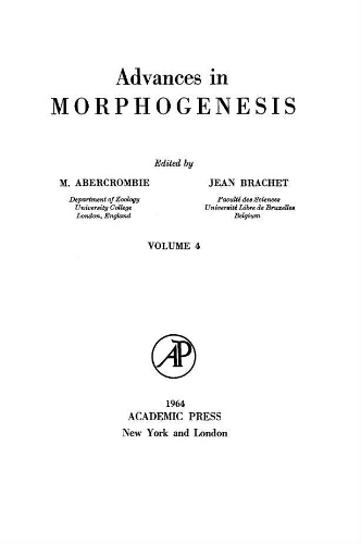 Advances in morphogene (volume 4)