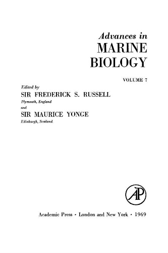 Advances in marine biology : the biology of euphasiids (volume 7)
