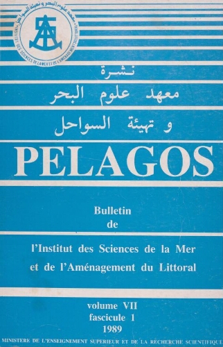 Pelagos : Bulletin de Sciences la Mer et de l'Aménagement du Littoral