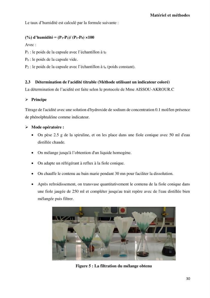 Extraction et purification de la phycocyanine à partir d’une microalgue *spiruline*caux possibilites cosmetiques.: