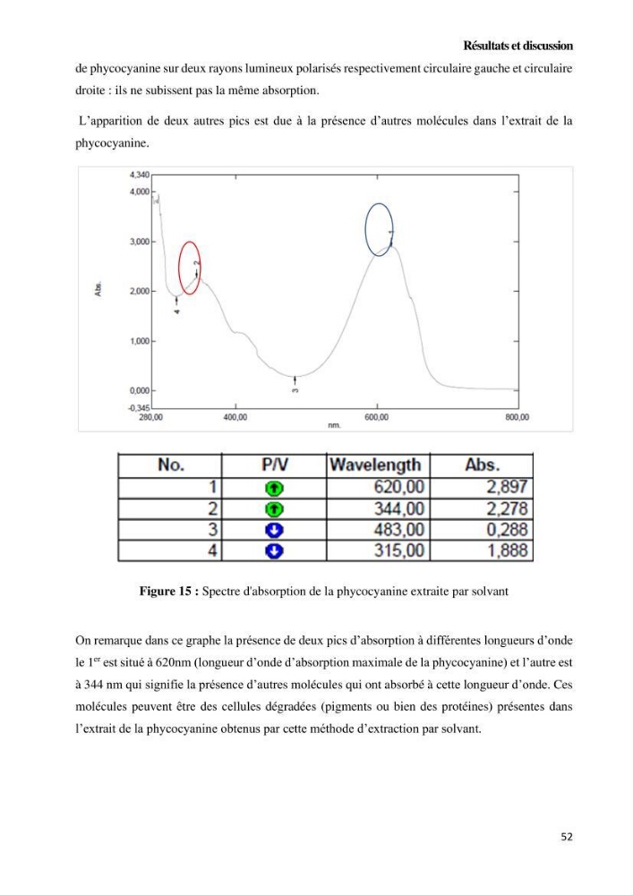 Extraction et purification de la phycocyanine à partir d’une microalgue *spiruline*caux possibilites cosmetiques.: