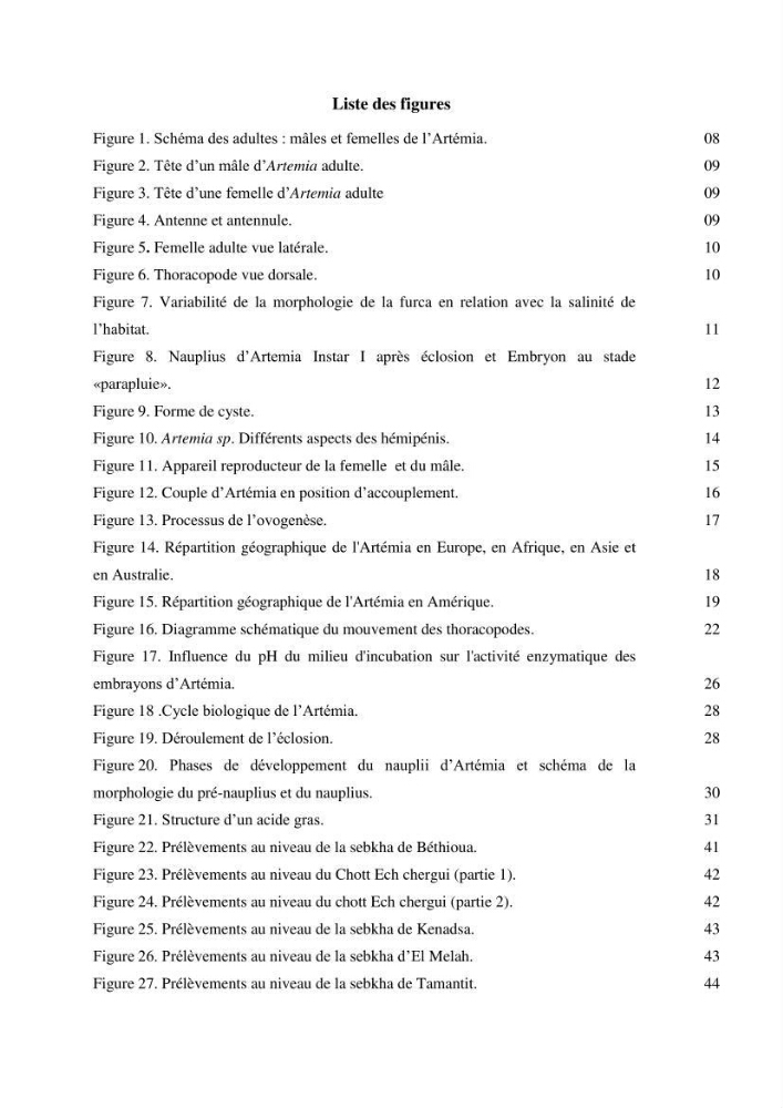 Evaluation des ressources d’artémie (Branchiopode) dans la partie ouest et sud-ouest de l’Algérie, une ressource alimentaire pour les poissons d’élevage.