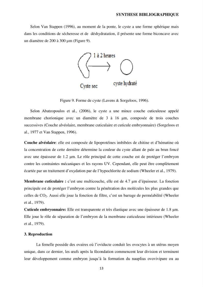 Evaluation des ressources d’artémie (Branchiopode) dans la partie ouest et sud-ouest de l’Algérie, une ressource alimentaire pour les poissons d’élevage.