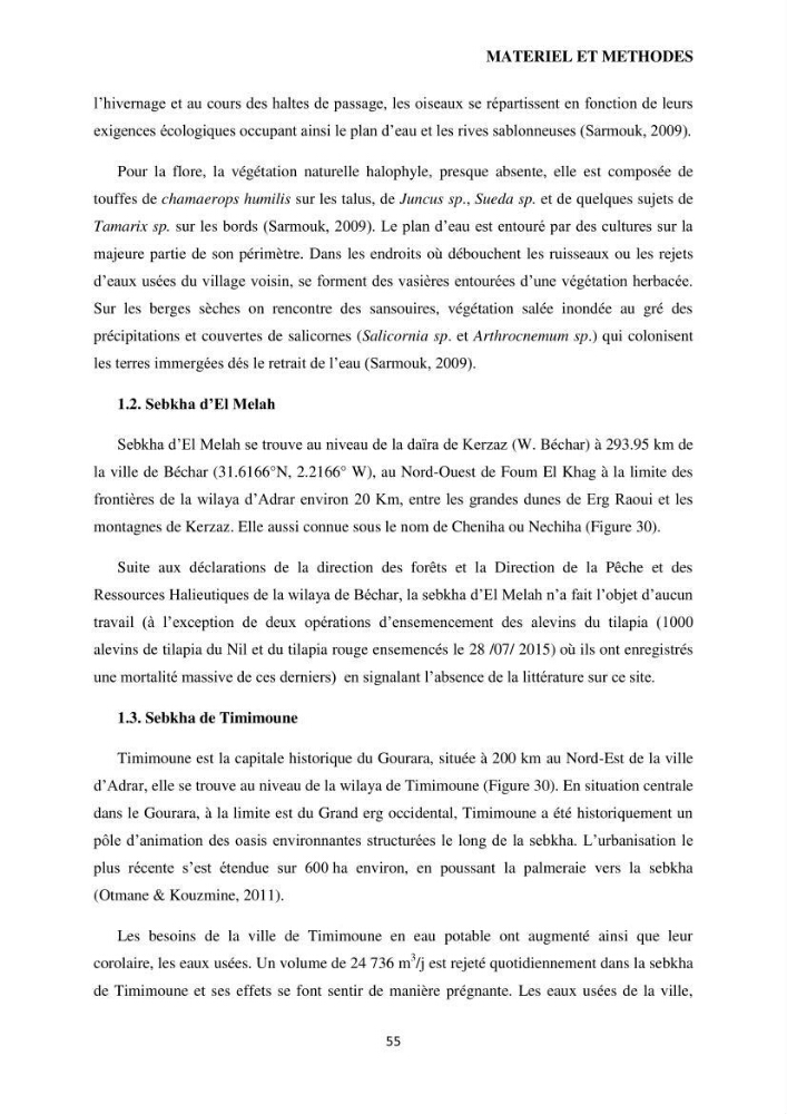 Evaluation des ressources d’artémie (Branchiopode) dans la partie ouest et sud-ouest de l’Algérie, une ressource alimentaire pour les poissons d’élevage.