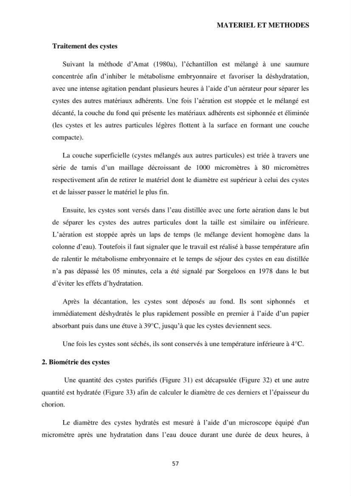 Evaluation des ressources d’artémie (Branchiopode) dans la partie ouest et sud-ouest de l’Algérie, une ressource alimentaire pour les poissons d’élevage.