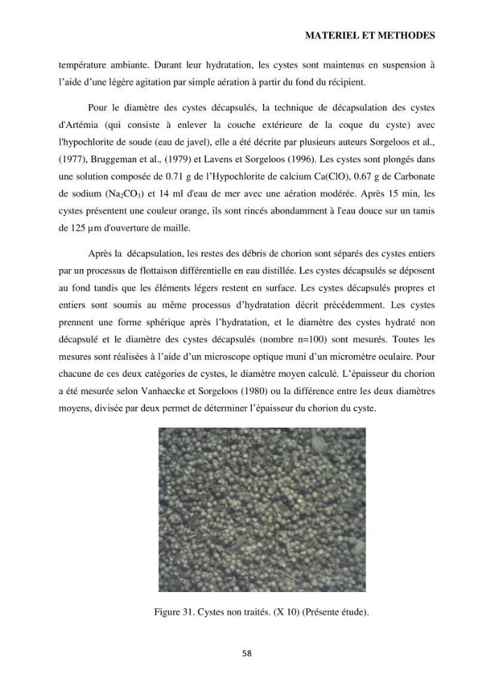 Evaluation des ressources d’artémie (Branchiopode) dans la partie ouest et sud-ouest de l’Algérie, une ressource alimentaire pour les poissons d’élevage.