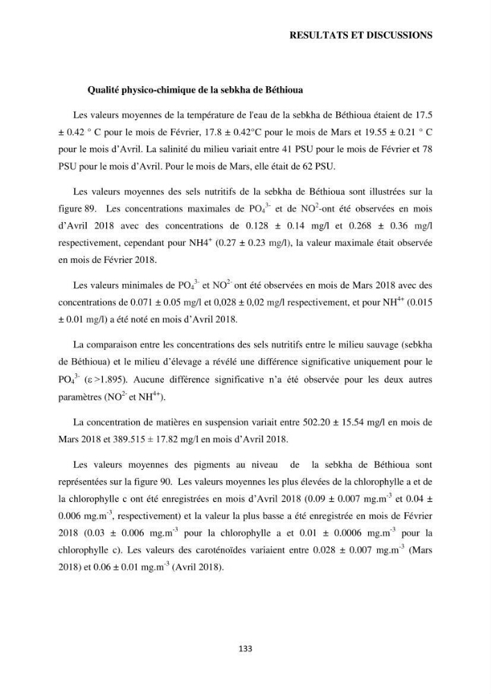 Evaluation des ressources d’artémie (Branchiopode) dans la partie ouest et sud-ouest de l’Algérie, une ressource alimentaire pour les poissons d’élevage.