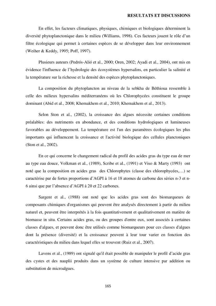Evaluation des ressources d’artémie (Branchiopode) dans la partie ouest et sud-ouest de l’Algérie, une ressource alimentaire pour les poissons d’élevage.
