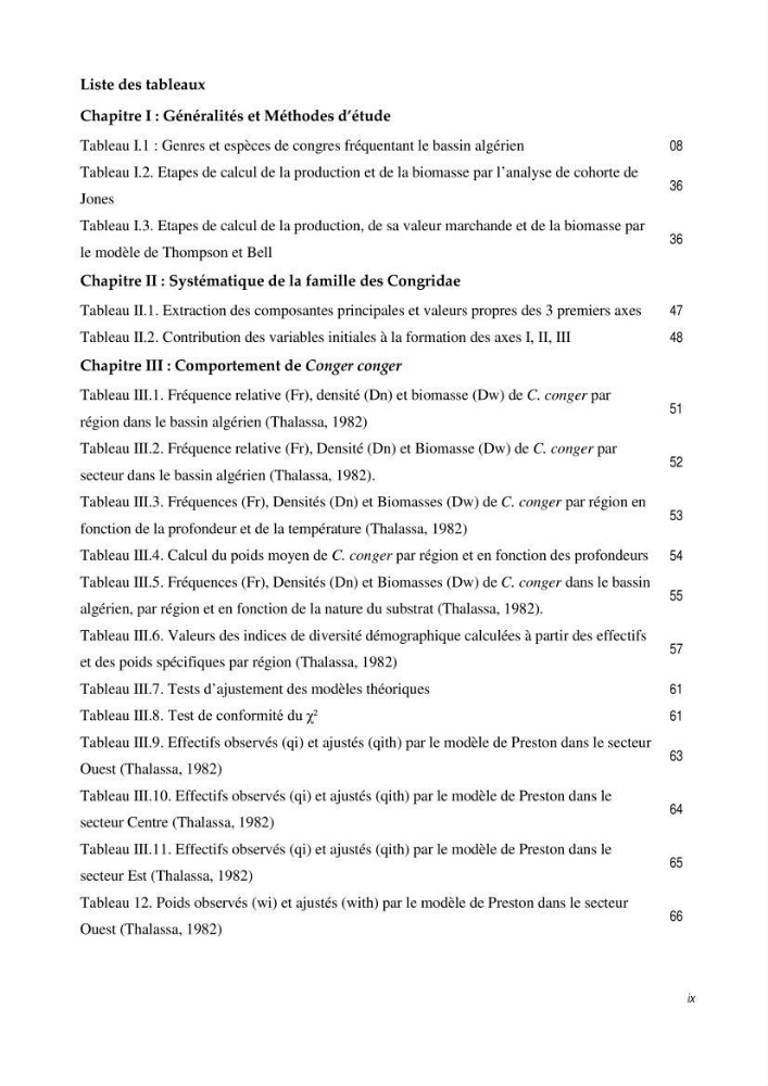 La famille des congridae ( Ostéichtyens, Anguilliformes) dans le bassin algérien