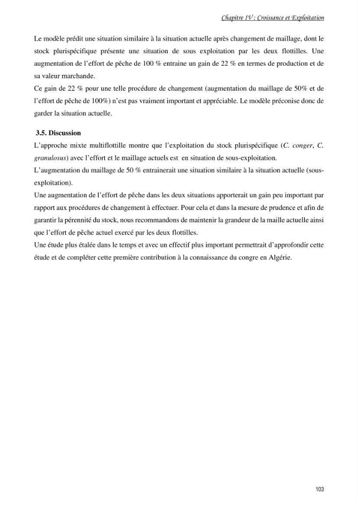 La famille des congridae ( Ostéichtyens, Anguilliformes) dans le bassin algérien