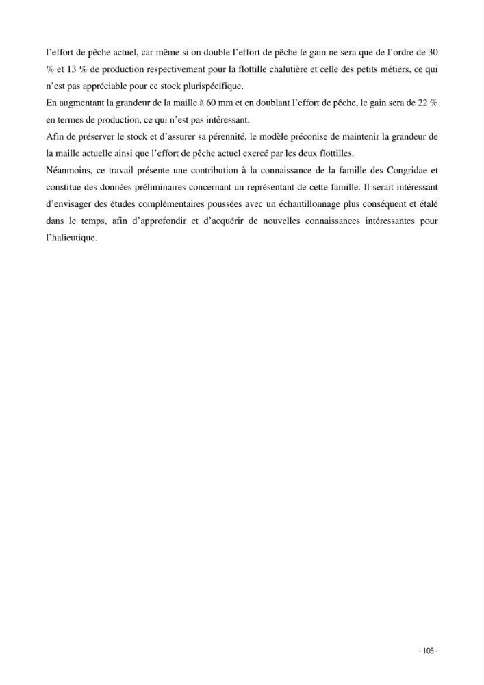 La famille des congridae ( Ostéichtyens, Anguilliformes) dans le bassin algérien