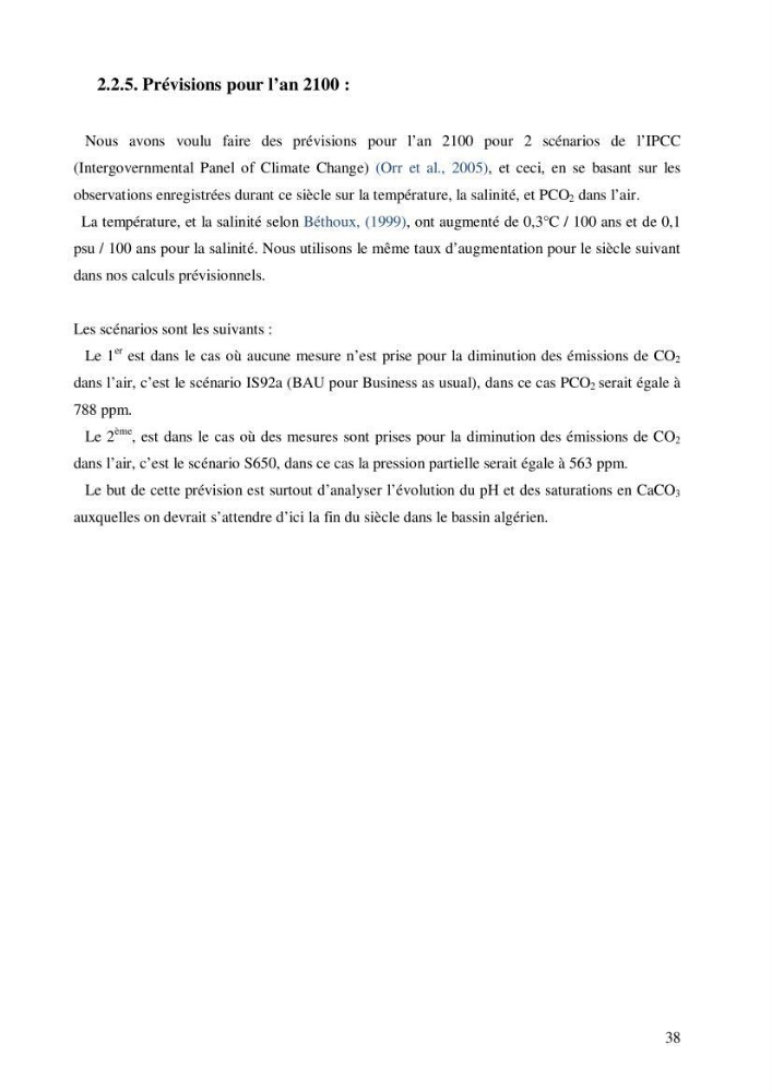 Contribution à l\'étude du cycle du carbone dans le bassin algérien