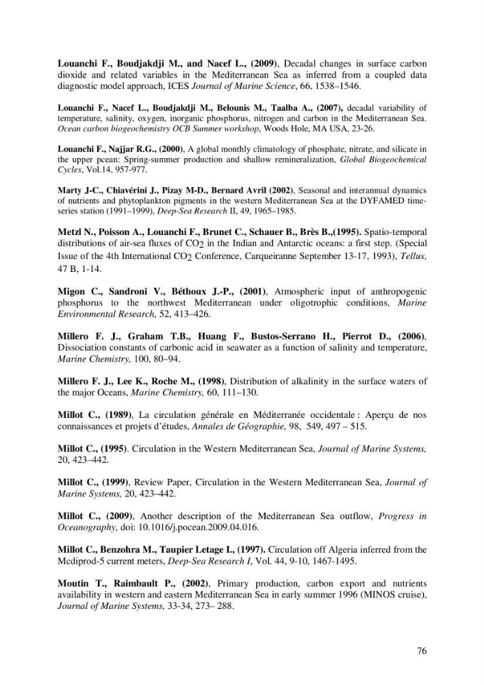 Contribution à l\'étude du cycle du carbone dans le bassin algérien