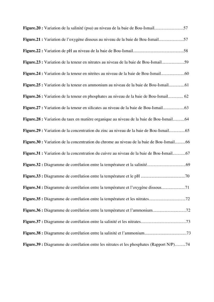 Evaluation de l\'état de la pollution par les sels nutritifs et les métaux lourds dans l\'eau et le sédiment superficiel de la baie de Bou-Ismail