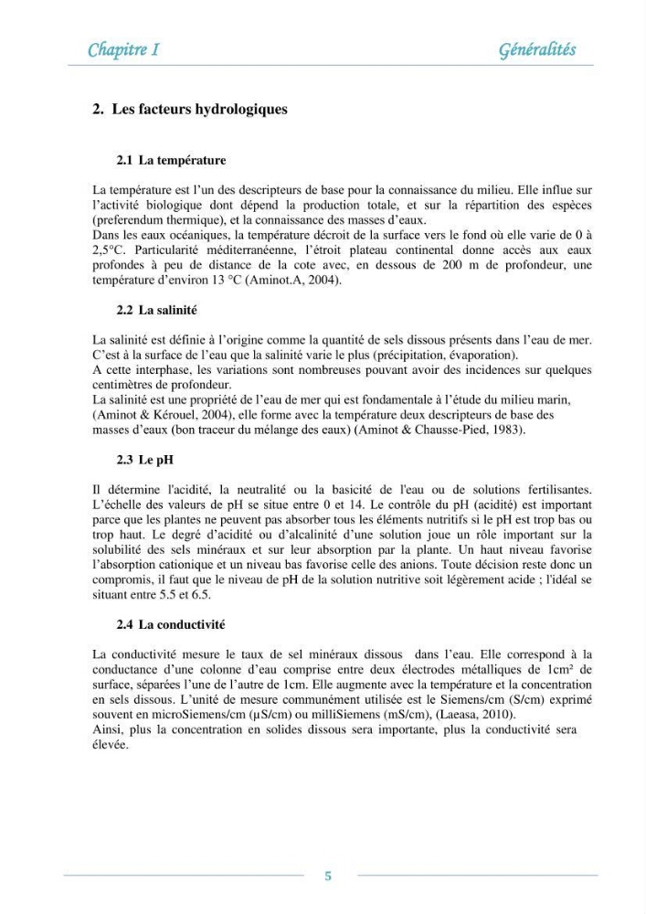 Evaluation de l\'état de la pollution par les sels nutritifs et les métaux lourds dans l\'eau et le sédiment superficiel de la baie de Bou-Ismail