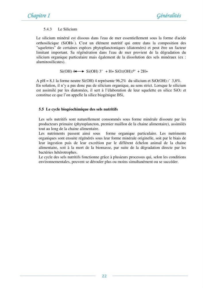 Evaluation de l\'état de la pollution par les sels nutritifs et les métaux lourds dans l\'eau et le sédiment superficiel de la baie de Bou-Ismail