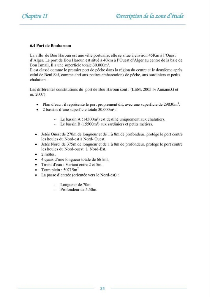 Evaluation de l\'état de la pollution par les sels nutritifs et les métaux lourds dans l\'eau et le sédiment superficiel de la baie de Bou-Ismail