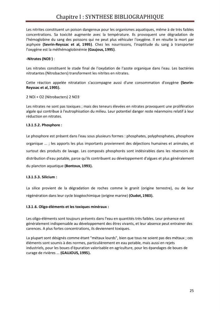 Contribution a L\'étude des parametres physico-chimique et bactériologiques du littoral de boudouaou el bahri pour la création d\'une station d\'une station d\'épuration
