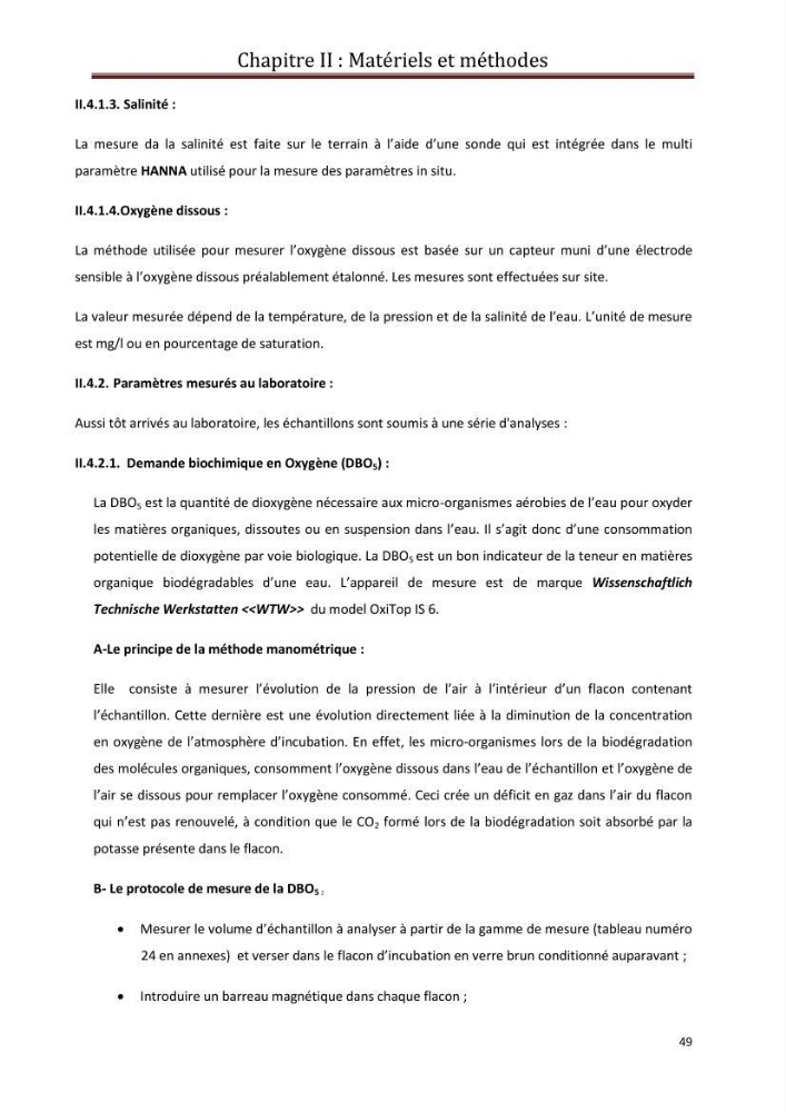 Contribution a L\'étude des parametres physico-chimique et bactériologiques du littoral de boudouaou el bahri pour la création d\'une station d\'une station d\'épuration