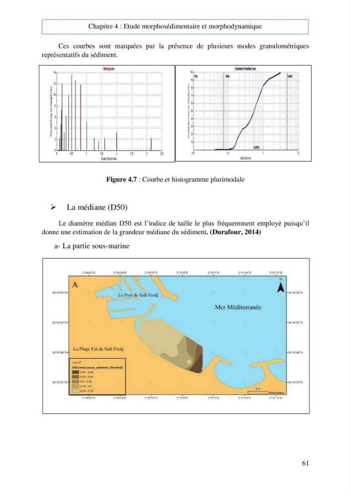 Evaluation du risque d\'érosion de la plage Est de Sidi Fredj (Alger)
