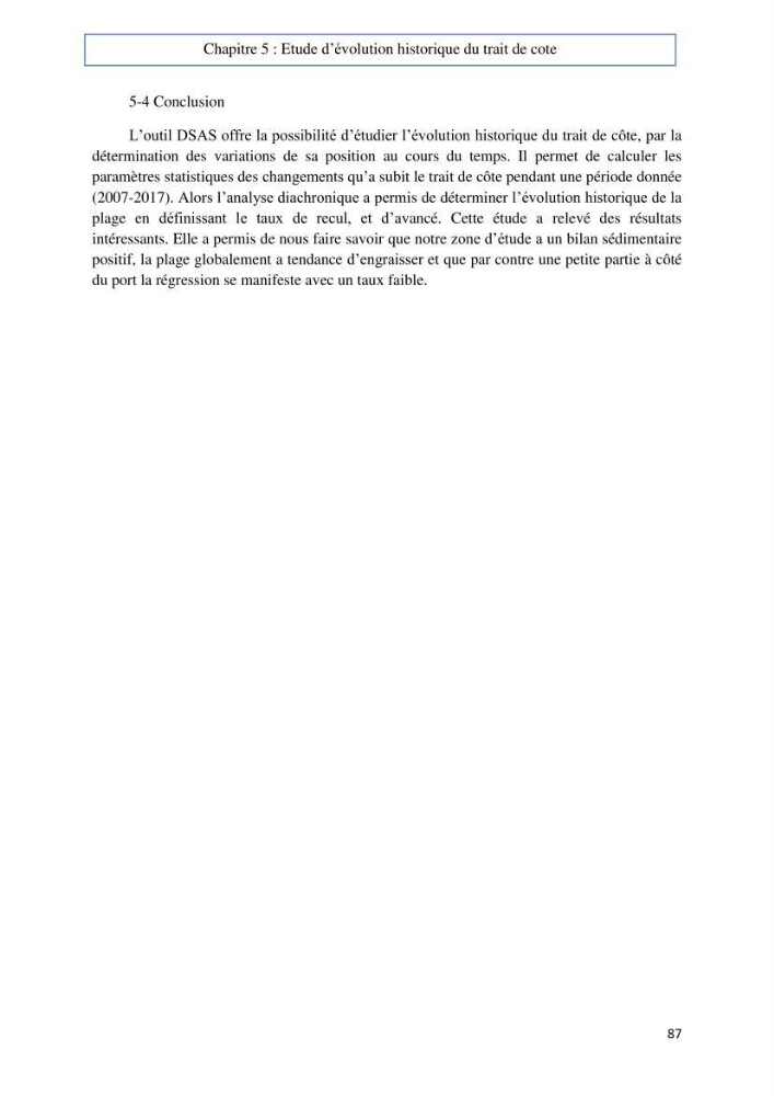Evaluation du risque d\'érosion de la plage Est de Sidi Fredj (Alger)