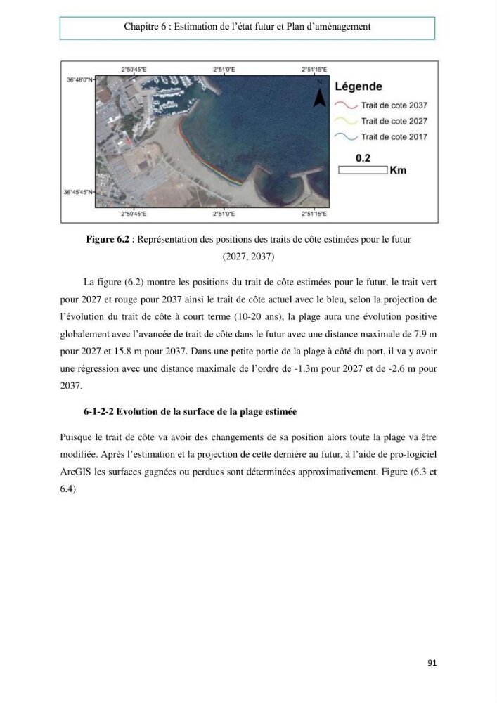 Evaluation du risque d\'érosion de la plage Est de Sidi Fredj (Alger)