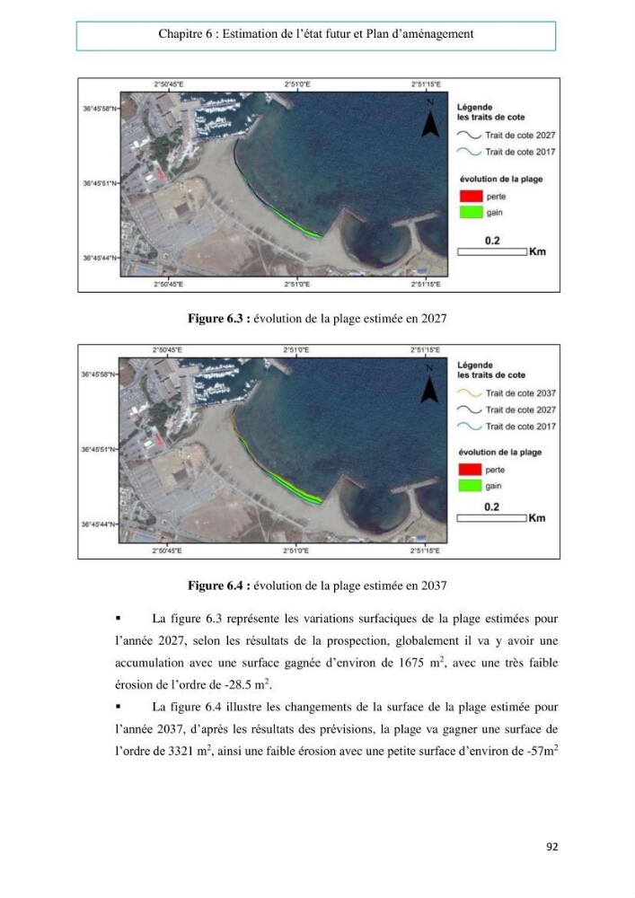 Evaluation du risque d\'érosion de la plage Est de Sidi Fredj (Alger)