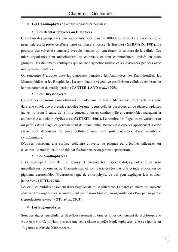 Etude comparative des peuplements phytoplanctoniques indicateurs de la qualité des eaux dans deux systèmes lacustres « le lac du barrage de Keddara(Boumerdes) et le lac de Réghaia(Alger) »