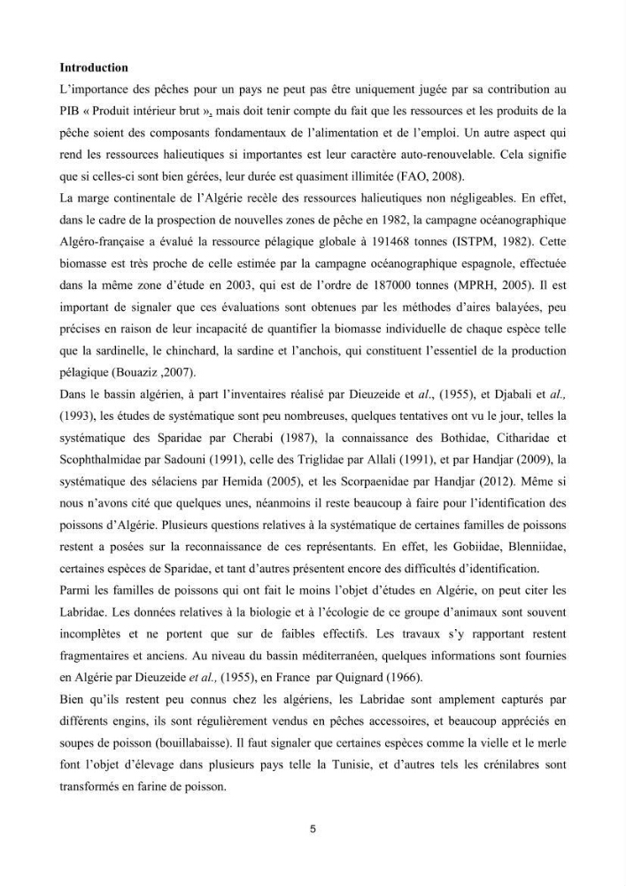 Contribution à l\'étude de la famille des labridae ( Osteichthyens, Perciformes):