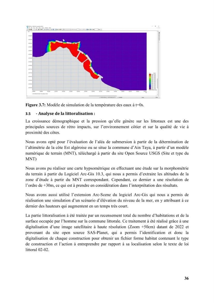 Etude d’impact des brise lames de la commune d’Ain Taya sur les points: érosion/accumulation et qualité des eaux de baignade