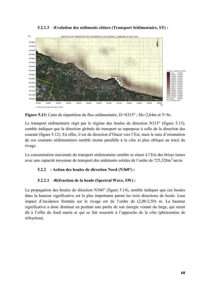 Etude d’impact des brise lames de la commune d’Ain Taya sur les points: érosion/accumulation et qualité des eaux de baignade