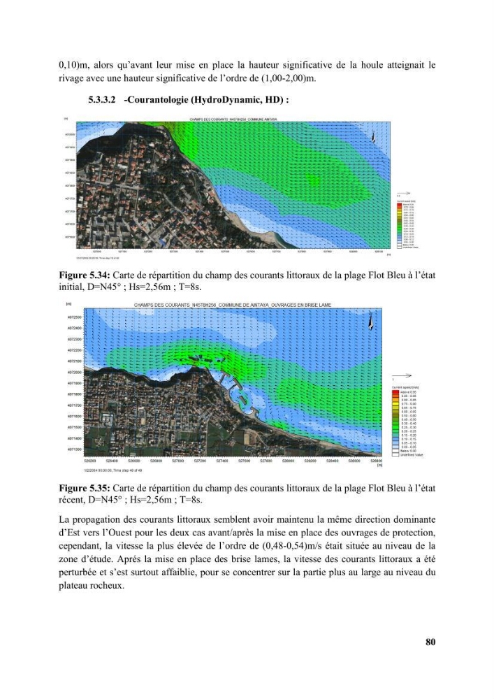 Etude d’impact des brise lames de la commune d’Ain Taya sur les points: érosion/accumulation et qualité des eaux de baignade