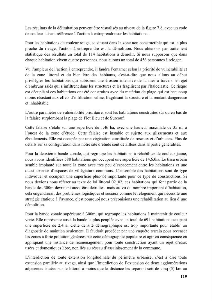 Etude d’impact des brise lames de la commune d’Ain Taya sur les points: érosion/accumulation et qualité des eaux de baignade