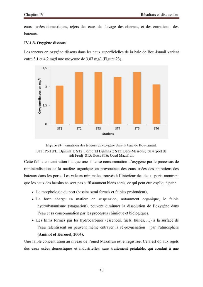 Evaluation de l\'état de la pollution par les hydrocarbures polyaromatiques dans les eaux et sédiments de la baie de Bou-Ismail