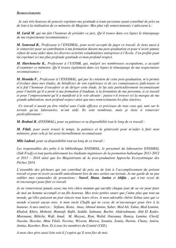 Structure,dynamique et exploitation de quelques populations de Dentex maroccanus (Osteichthyens,sparidae) dans le bassin algérien: