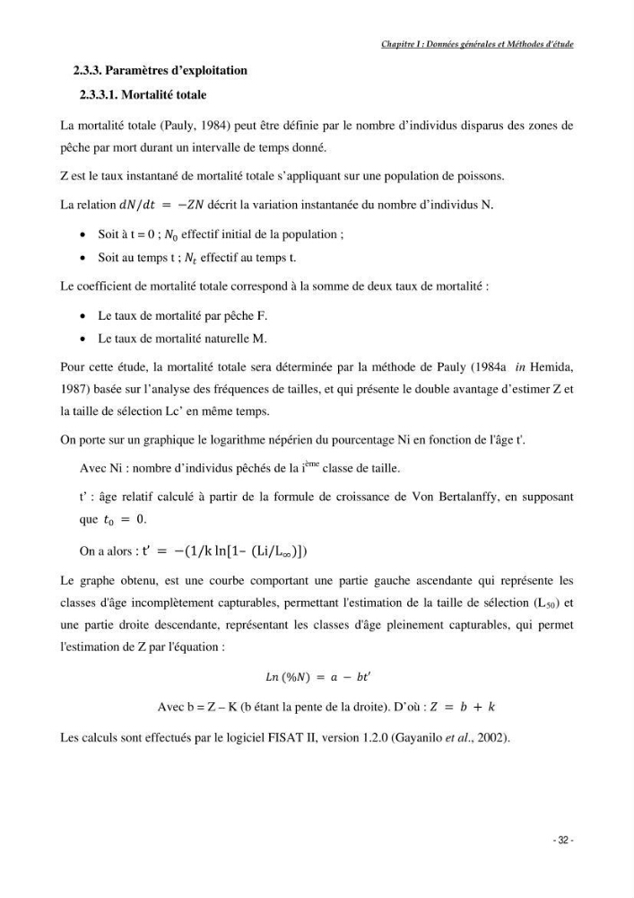 Structure,dynamique et exploitation de quelques populations de Dentex maroccanus (Osteichthyens,sparidae) dans le bassin algérien: