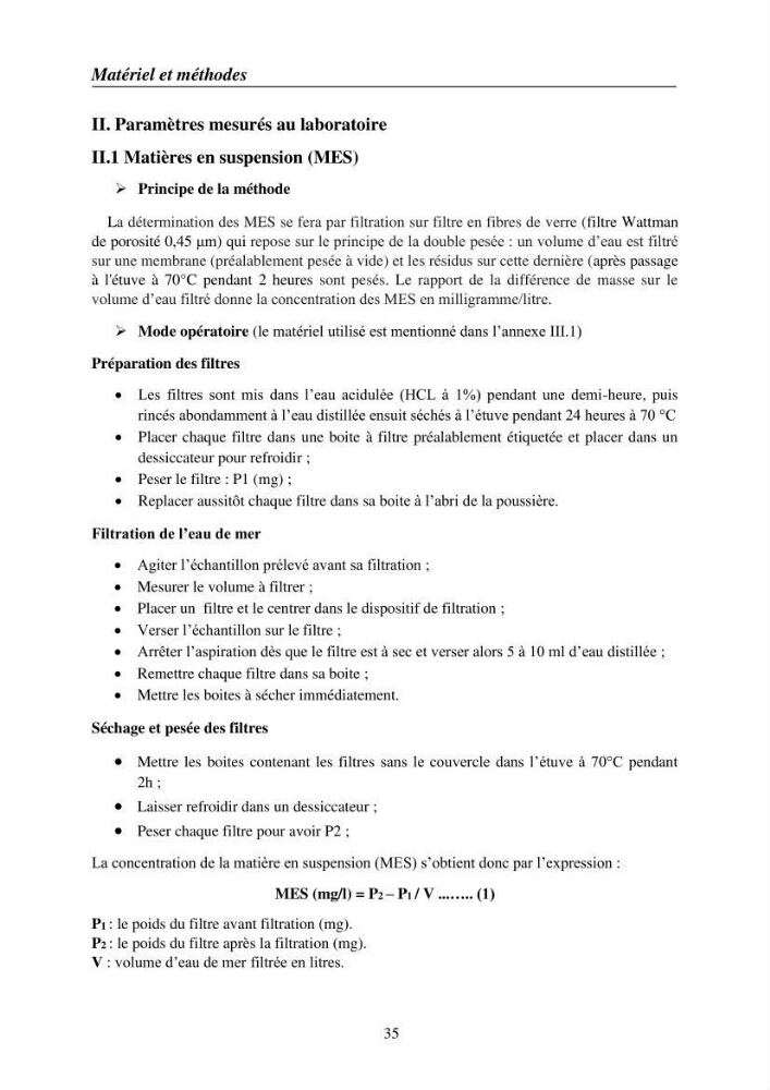 Suivi des pramètres de pollution des eau littorles de de la Baie de Bou-Ismail et impact des aménagemnts coties