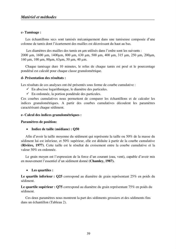Suivi des pramètres de pollution des eau littorles de de la Baie de Bou-Ismail et impact des aménagemnts coties