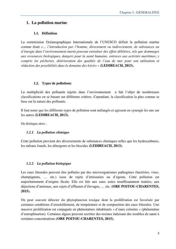 Diagnostic de contamination des eaux du littoral Agerois par les Hydrocarbures
