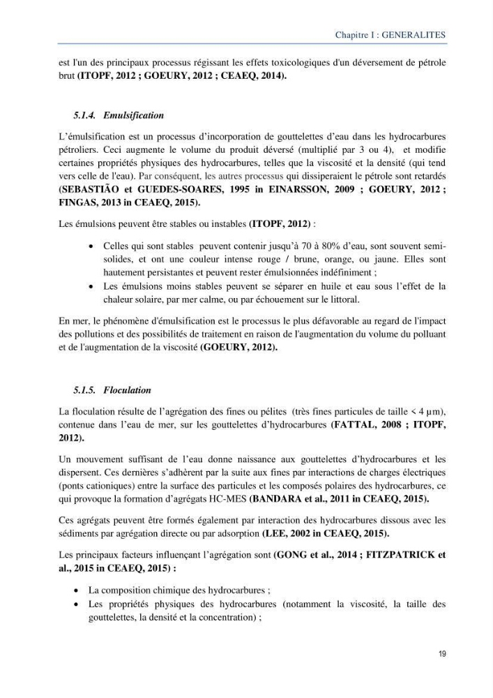 Diagnostic de contamination des eaux du littoral Agerois par les Hydrocarbures