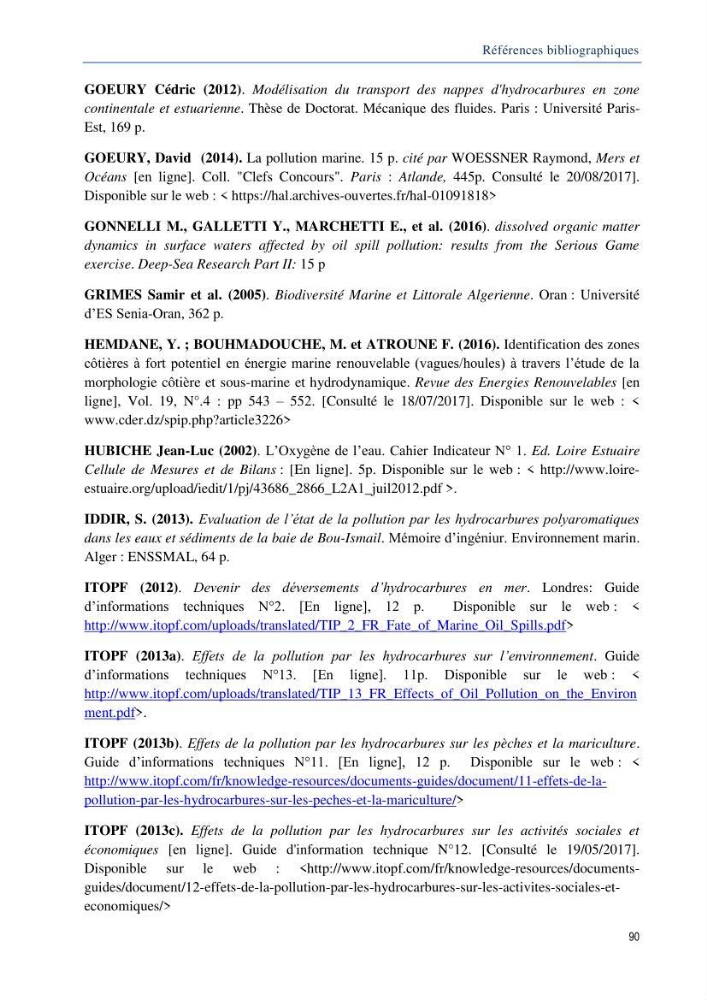 Diagnostic de contamination des eaux du littoral Agerois par les Hydrocarbures