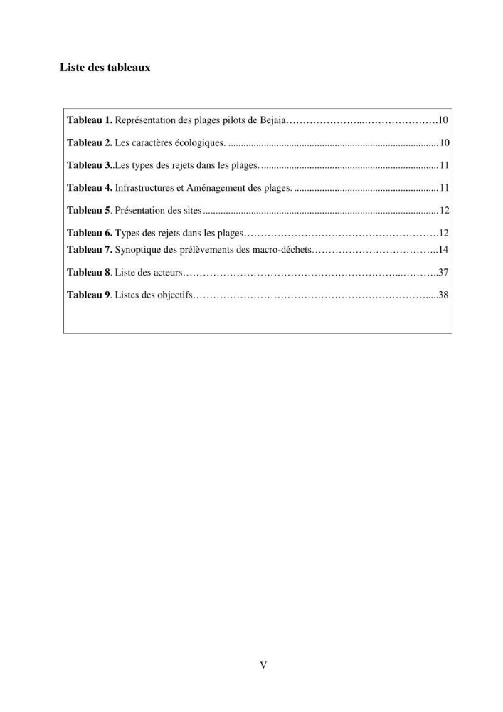 Structure et impacts des macro-déchets au niveau de la zone côtière Algérienjne