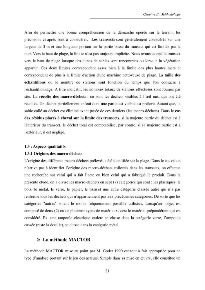 Structure et impacts des macro-déchets au niveau de la zone côtière Algérienjne