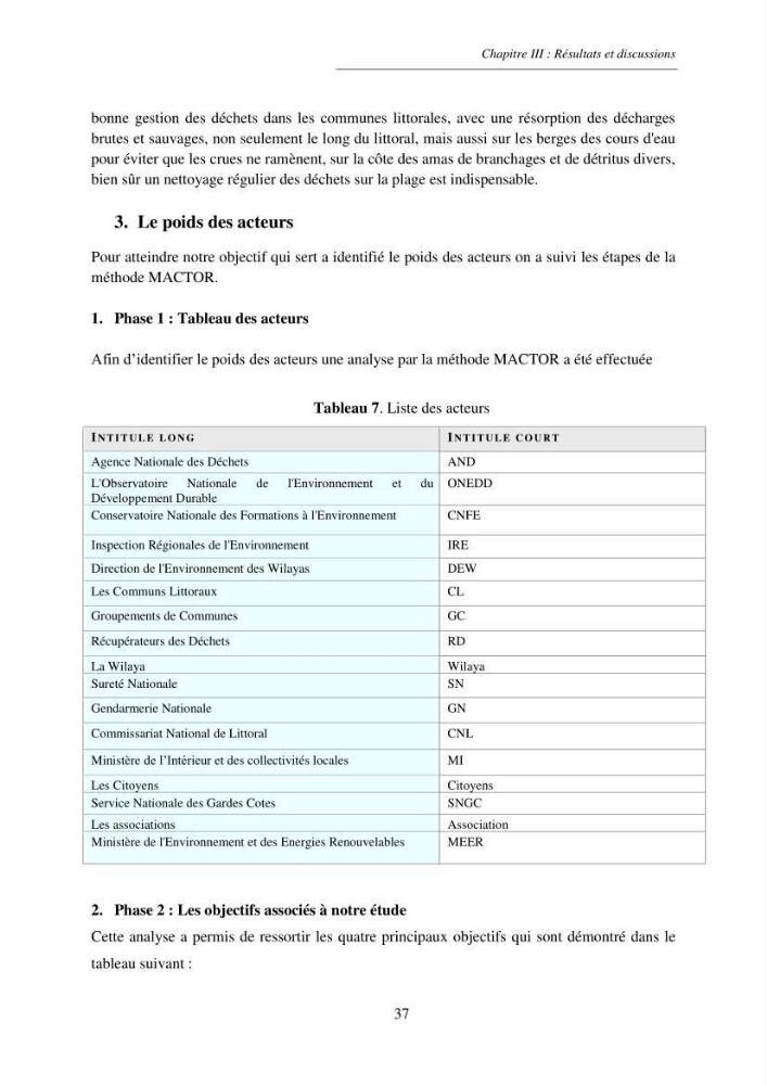 Structure et impacts des macro-déchets au niveau de la zone côtière Algérienjne
