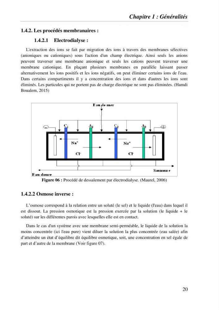 Suivi des solides dissous au voisinage de la station de dessalement de Fouka marine: