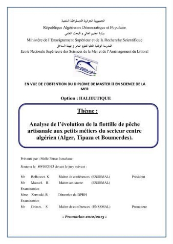 Effort global et captures recensées dans le port de Bou Haroun: Effort global et captures recensées dans le port de Bou Haroun: