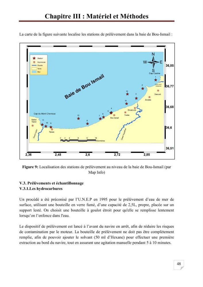 Etat de la pollution par les hydrocarbures aromatiques polycycliques dans les eaux de la baie de Bou-Ismail: