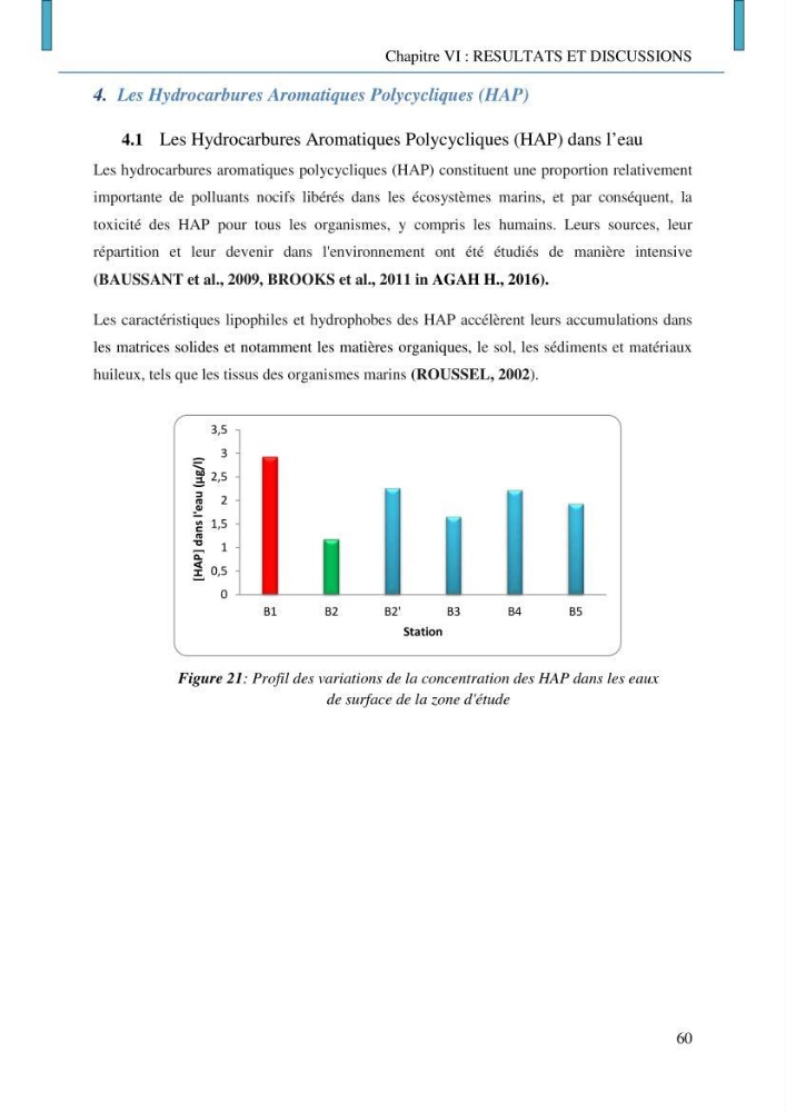 Evaluation des niveaux de pollution par les hydrocarbures aromatiques polycycliques dans les eaux et sédiments marins de la baie de Bou- Ismail (Est)