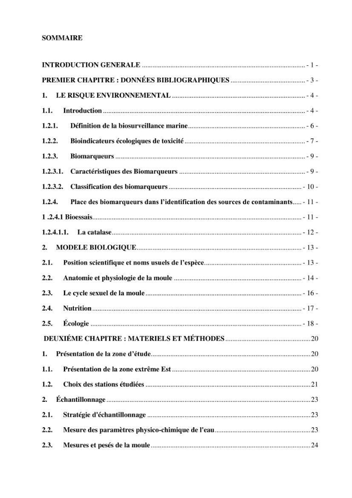 Mise au point d\'une technique de dosage de l\'activité des enzymes du stress oxydatif chez la moule Perna Perna (Linnaeus 1758 .: