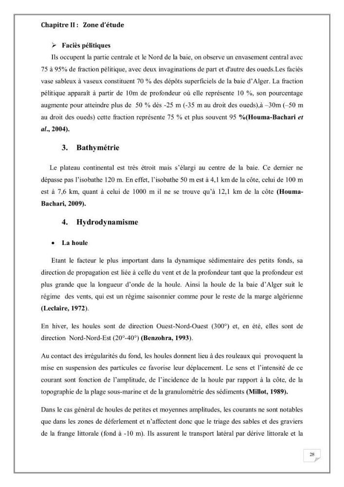 Evaluation de la pollution marine dans la baie d\'Alger et la baie d\'El Djamila: